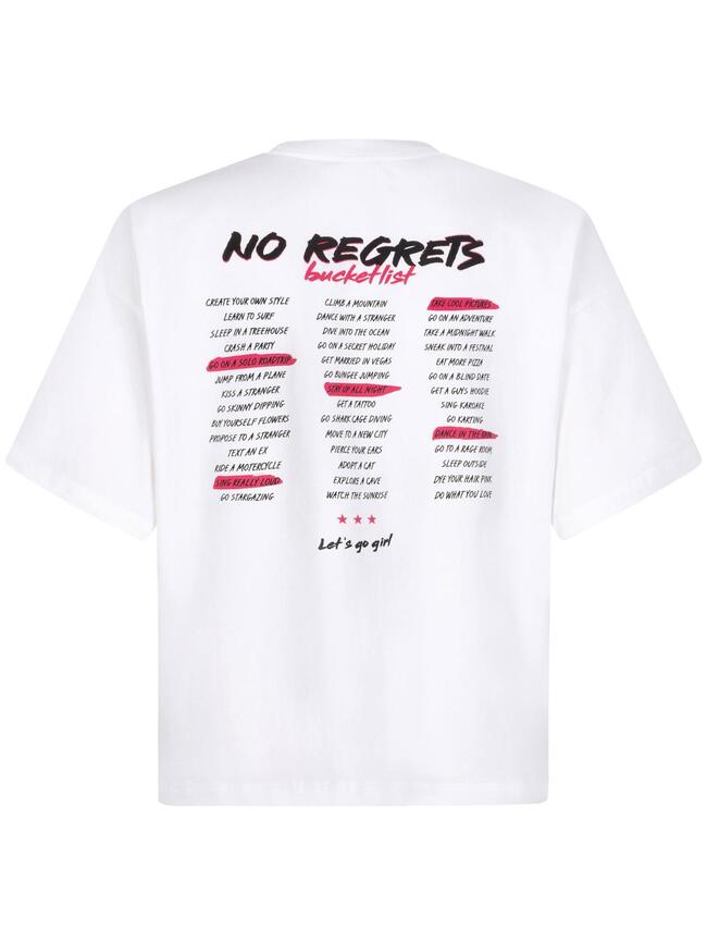 Ydence T shirt No Regrets Ydence No regrets