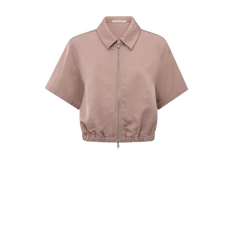 YAYA Jacket Satin short sleeve Yaya 02-001050-505